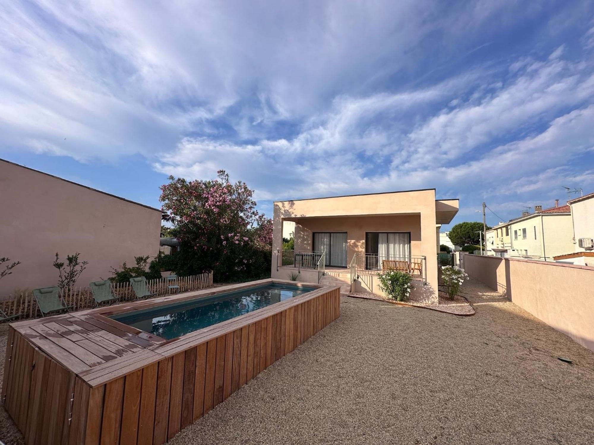 Villa Familiale Avec Piscine Hyper Centre Valras-Plage Buitenkant foto
