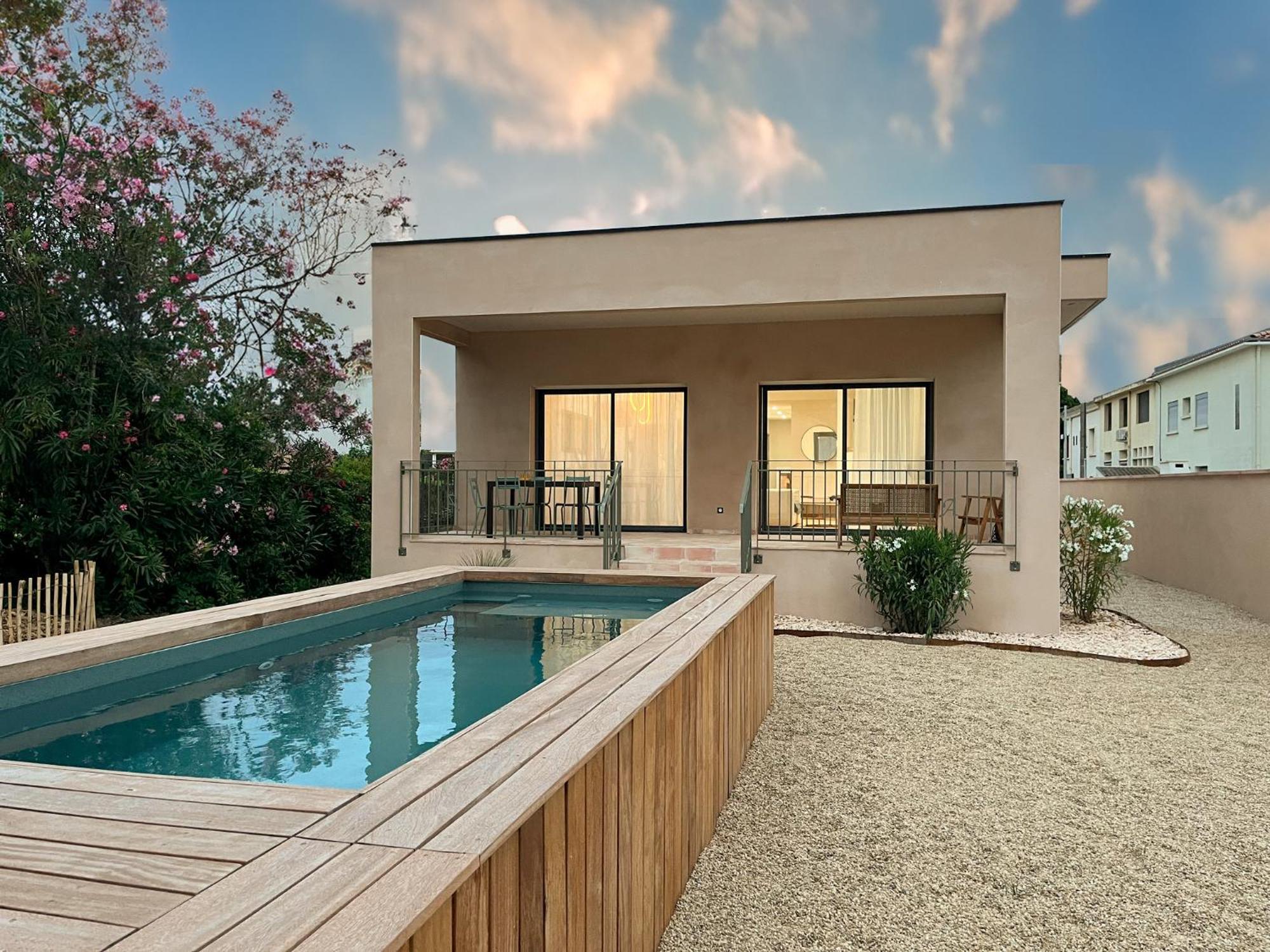 Villa Familiale Avec Piscine Hyper Centre Valras-Plage Buitenkant foto