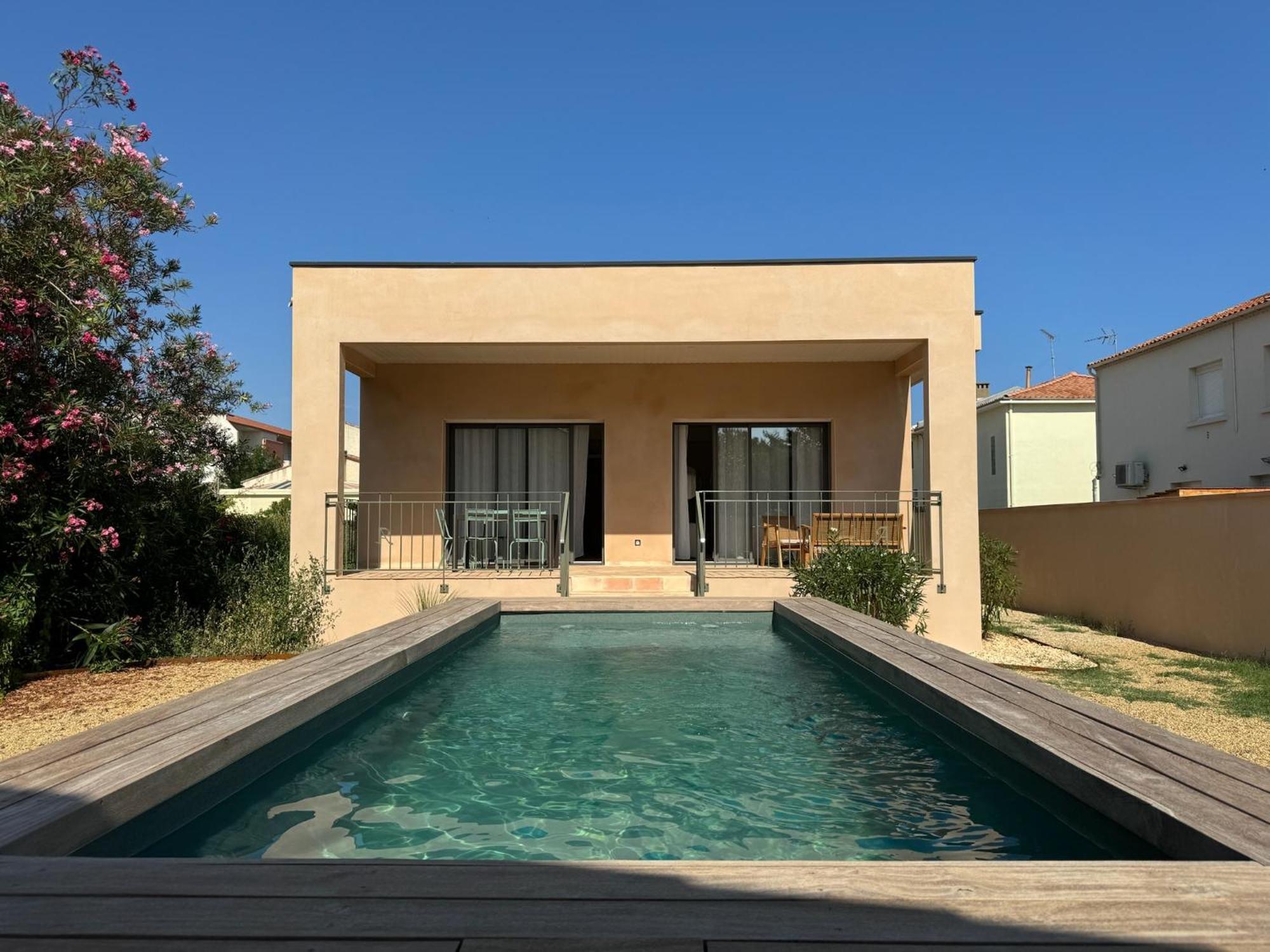 Villa Familiale Avec Piscine Hyper Centre Valras-Plage Buitenkant foto